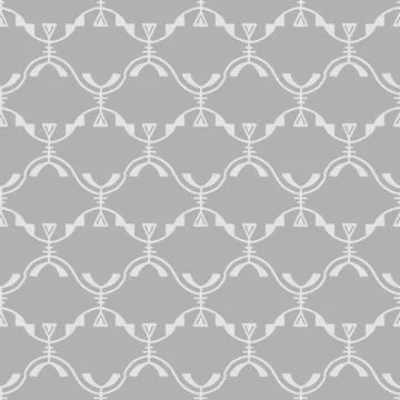 Vector Abstract gray monochrome Ethnic seamless patterns Stock Illustration