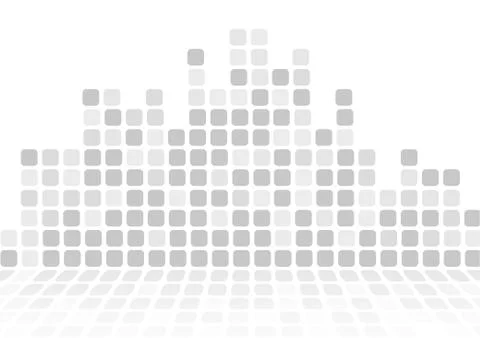 Vector : Abstract gray square on white background Stock Illustration