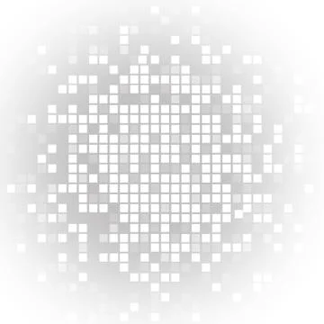 Vector : Abstract gray square on white background Stock Illustration