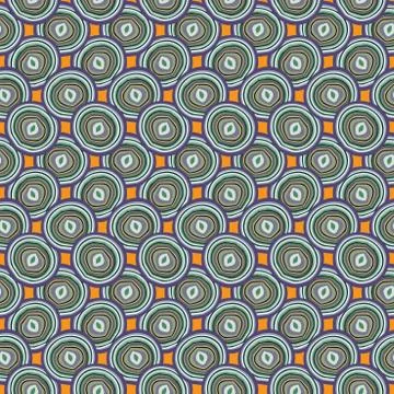 Vector abstract green irregular circles pattern Stock Illustration