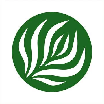 Vector abstract green round logo design templates - emblems for holistic medi Illustrazione stock