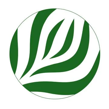 Vector abstract green round logo design templates - emblems for holistic medi Illustrazione stock