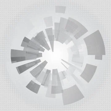 Vector abstract, grey geometric technology background, graphic design with ge Stock Illustration