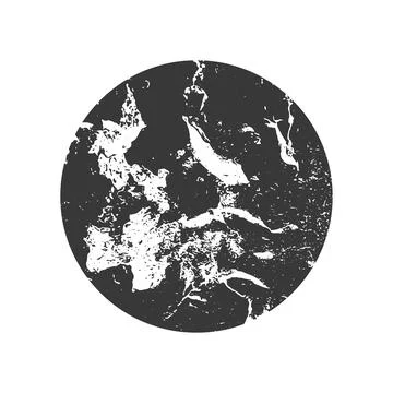 Vector abstract Grunge circle Stamp. Distress grain surface dust and rough .. Stock Illustration