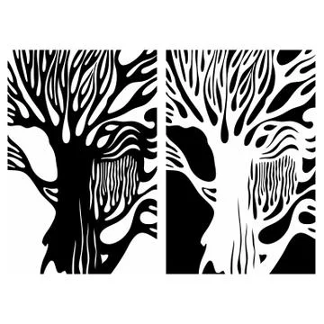 Vector abstract grunge elements art illustrations Stockillustratie