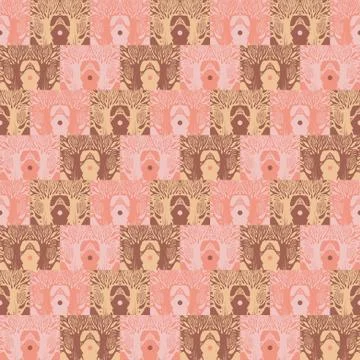 Vector abstract grunge elements Seamless pattern Stock Illustration