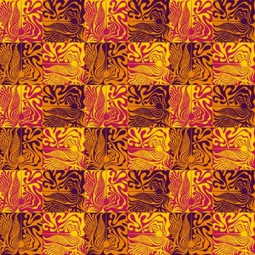 Vector abstract grunge elements seamless pattern Stock Illustration