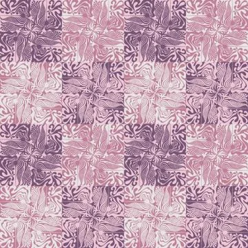Vector abstract grunge elements seamless pattern Stock Illustration