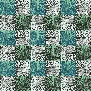 Vector abstract grunge elements seamless pattern イラスト素材