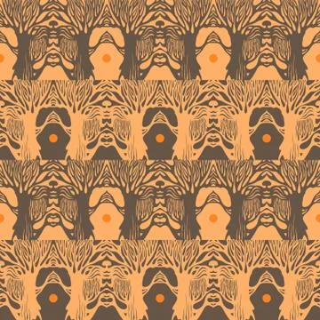 Vector abstract grunge elements Seamless pattern Stock Illustration