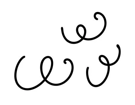 Vector abstract hand drawn cute texture cartoony expression sign doodle line Illustrazione stock