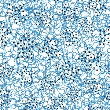 Vector abstract hand drawn lines, dots seamless pattern set. Texture backgrou Stock Illustration