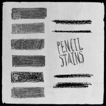 Vector abstract hand drawn pencil grunge elements 스톡 일러스트