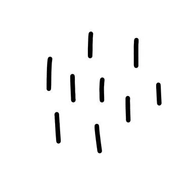 Vector abstract hand drawn texture cute cartoony expression sign doodle line Stock Illustration