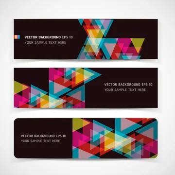 Vector Abstract Header Background. Stock Illustration