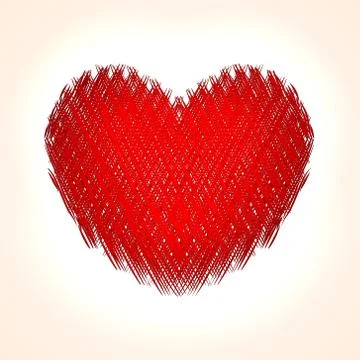 Vector abstract heart background for Saint Valentine Stock Illustration