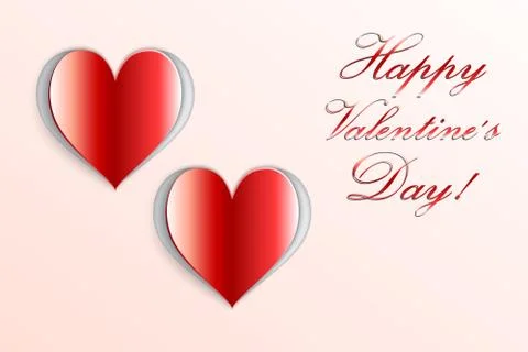 Vector abstract heart background for Saint Valentine Stock Illustration