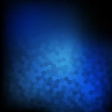 Vector : Abstract Hexagon on blue background Stock Illustration