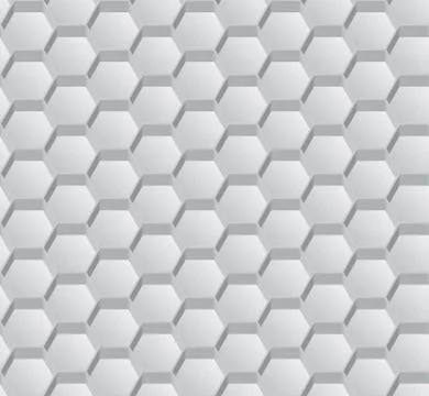 Vector abstract hexagon seamless pattern. Stock Illustration