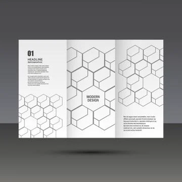 Vector abstract hexagon set Stock Illustration