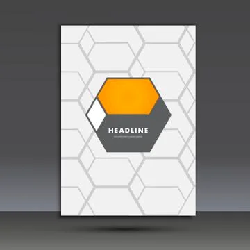 Vector abstract hexagon set Stock Illustration