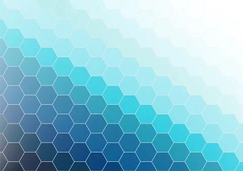 Vector of abstract hexagonal background. illustrator vector. Stock Illustration
