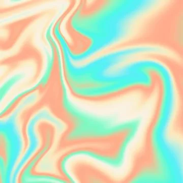 Vector abstract holographic background 70s. Colorful texture in blur pastel Stock Illustration