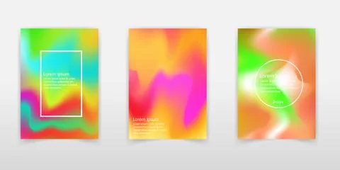 Vector abstract holographic background 80s - 90s, trendy colorful texture in  Stock Illustration