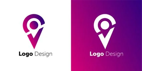 Vector abstract icon. Corporate identity. Design elements. Pink shapes. Stock Illustration