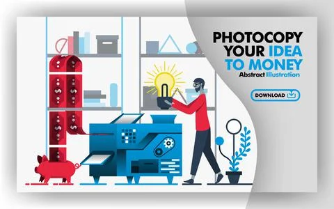Vector abstract illustration .Banners and website in red, gray, blue with tit Illustrazione stock