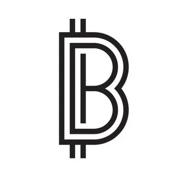 Vector abstract Illustration. Bitcoin technology Stock Illustration