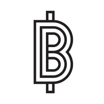 Vector abstract Illustration. Bitcoin technology Stock Illustration