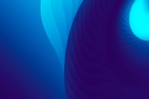 Vector abstract illustration in the form of graphic rounded gradient dark blue Stock Illustration