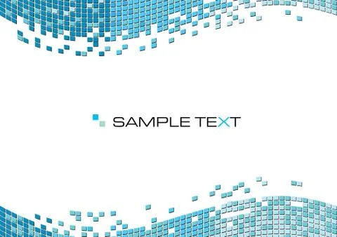 Vector abstract illustration of squared mosaic tiles background with copy space Stock Illustration