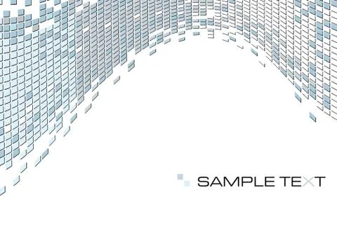 Vector abstract illustration of squared mosaic tiles background with copy space Stock Illustration