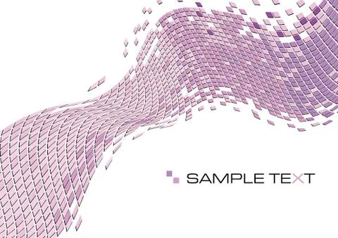 Vector abstract illustration of squared mosaic tiles background with copy space Stock Illustration