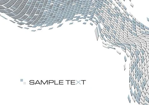 Vector abstract illustration of squared mosaic tiles background with copy space Stock Illustration