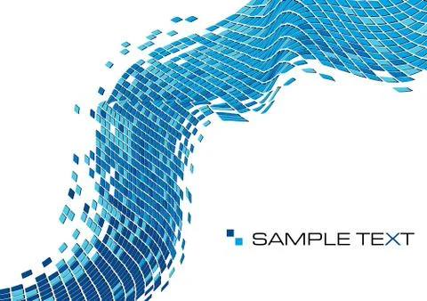 Vector abstract illustration of squared mosaic tiles background with copy space Illustration