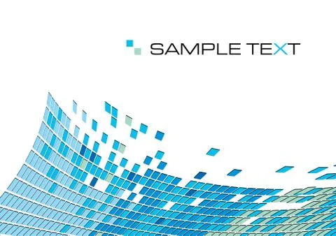 Vector abstract illustration of squared mosaic tiles background with copy space Stock Illustration