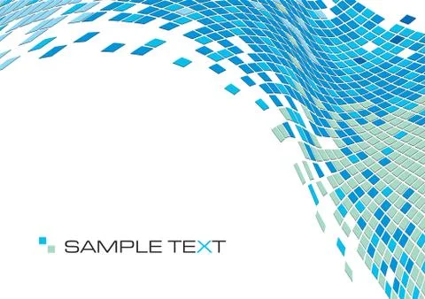 Vector abstract illustration of squared mosaic tiles background with copy space Illustration