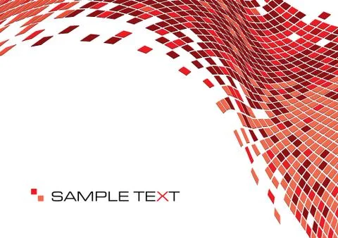 Vector abstract illustration of squared mosaic tiles background with copy space Stock Illustration