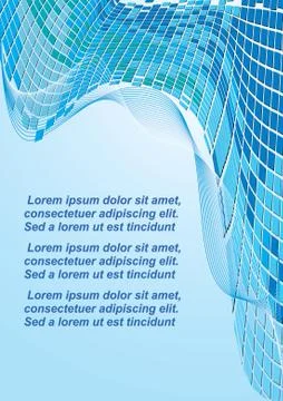 Vector abstract illustration of squared mosaic tiles background with copy space Stock Illustration