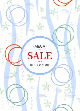 Vector abstract illustration of the template. Stock Illustration