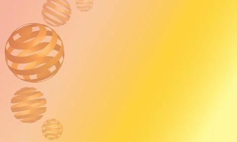 Vector abstract illustration with transparent striped 3d spheres. Modern des Stock Illustration