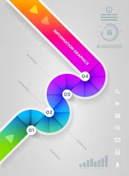 Vector abstract infographic design Stock Illustration
