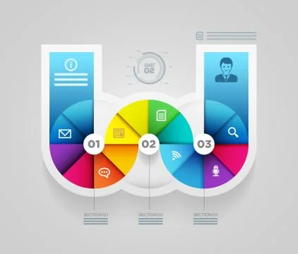Vector abstract infographic design Stock Illustration