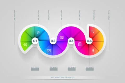 Vector abstract infographic design template. Stock Illustration