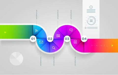 Vector abstract infographic design template. Stock Illustration