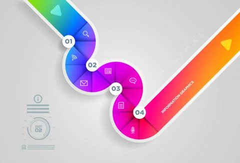 Vector abstract infographic design template. Stock Illustration