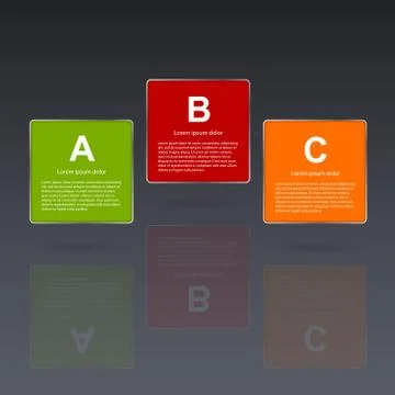 Vector abstract infographic. Modern design template Stock Illustration